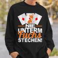 Doppelkopf Nie Unterm Fuchs Steche S Sweatshirt Geschenke für Ihn