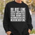 Du Nebenexistenz Buseidigungen Ich Hasse Menschen Sweatshirt Geschenke für Ihn