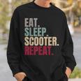 Eat Sleep Scooter Repeat Sweatshirt Geschenke für Ihn