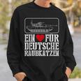 Ein Herz Für Deutsche Rraukwaren Tank Driver Military Sweatshirt Geschenke für Ihn