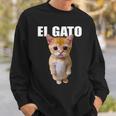 El Gato Meme Triste Gatto Pianto Munchkin Kitty Meme Trendy Felpa Regalos para él