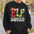 Elf Squad Christmas Family Matching Pajamas Xmas Elf Pajama Sweatshirt Gifts for Him