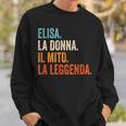 Elisa La Donna Il Mito La Leggenda Nome Elisa Felpa Regalos para él
