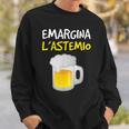 Emargina L'astemio Frase Divertente Alcol Felpa Regalos para él