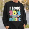 Me Encanta La Música De Los 90 Traje Retro Para Amantes De La Música De Los 90 Camisa de entrenamiento Regalos para él