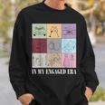 In My Engaged Era Retro Bride Wedding Engagement Sweatshirt Gifts for Him