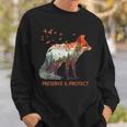 Environmental Protection Species Protection Rettet Die Erde Animal Protection Sweatshirt Geschenke für Ihn