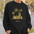 Felice Anno Nuovo Dubai Gold Fuochi D'artificio Eauacanzeacanze Felpa Regalos para él