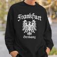 Frankfurt Hessen Adler Ultras Fractur Old German Script Sweatshirt Geschenke für Ihn