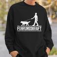 Führungskraft Dog Leading Dog Owner Dog Lover Sweatshirt Geschenke für Ihn