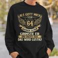 Als Gott Michor 64 Jahren Schuf Birthday Sweatshirt Geschenke für Ihn