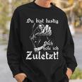 Biker Rocker Du Bist Lustig Dich Hole Ich Last Sweatshirt Geschenke für Ihn