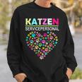 Cat Service Personnel Cat Pet Cat Love Sweatshirt Geschenke für Ihn