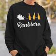 Christmas Reindeer Renbier Sweatshirt Geschenke für Ihn