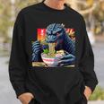 Kaiju Eating Ramen Japanese Monster Lover Birthday Sweatshirt Gifts for Him
