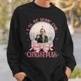 Trump 2024 I'll Be Home Christmas Santa Xmas Pajamas Sweatshirt Gifts for Him