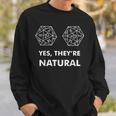 Yes They're Natural 20 Sided Dice D20 Gamer Felpa Regalos para él