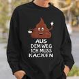 Furzen Pupsen Aus Dem Weg Ich Muss Kacken Sweatshirt Geschenke für Ihn