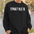 For Triathletes Sportsmen Retro Triathlon Cool Sweatshirt Geschenke für Ihn