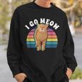 I Go Meow Divertente Gatto Cantare Meme Cat Song I Go Meow Felpa Regalos para él