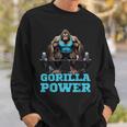 Gorilla Power Fitness Palestra Con Scimmia Felpa Regalos para él