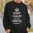 Greta Keep Calm Nome Personalizzato Divertente Idea Regalo Di Compleanno Felpa Regalos para él