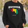 Guinea Conakry Bandiera E Mappa Guinea Conakry Coordinate Felpa Regalos para él