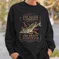 Hecht Angler Saying Sweatshirt Geschenke für Ihn