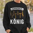 Heimwerkerkönig Diy Craftsman Saying Sweatshirt Geschenke für Ihn