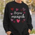 Herzensmensch Partneralentine's Day Friendship Sweatshirt Geschenke für Ihn