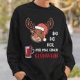 Ho Ho Hol Mir Einen Glühwein Christmas Reindeer Rudolf Sweatshirt Geschenke für Ihn