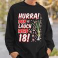 Hurra Der Lauch Wird 18 18Th Birthday 18Th Honourful Fun Sweatshirt Geschenke für Ihn