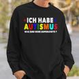 Ich Bin Autist Was Sind Deine Superkräfte Autismusbewusstsein German Sweatshirt Geschenke für Ihn