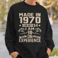 Ich Bin Nicht 54 Ich Bin 18 Jahre Alt Und Habe 36 Jahre Olt Geburtstag 1970 Sweatshirt Geschenke für Ihn