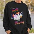 Ich Bin Nicht Dick Sondern Fluffy Thick Unicorn Sweatshirt Geschenke für Ihn