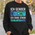 Ich Gender Nicht Ich Habe Einen Schulabschluss Blue Sweatshirt Geschenke für Ihn