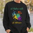 Ich Kleckere Nicht Ich Dekoriere Sweatshirt Geschenke für Ihn