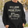 Ich Liebe Es Wenn Meine Frau Mich Motorrad Fahren Lässt Lässt Sweatshirt Geschenke für Ihn