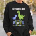 Ich Werde Ein Große Bruder Nochmal Dinosaur Sweatshirt Geschenke für Ihn