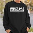 Immer Das Kleindrucke Lesen Wir Sind Schwanger S Sweatshirt Geschenke für Ihn