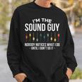 Ingegnere Del Suono Editor Audio Tecnico Del Suono Musicista Del Suono Felpa Regalos para él