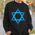 Israel Flag Small Star Of David Judaism Hexagram Symbol Sweatshirt Geschenke für Ihn