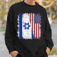 Israel Usa Flag Sweatshirt Geschenke für Ihn