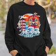 Japonés Daruma Gran Ola Kanagawa Japón Arteintage Camisa de entrenamiento Regalos para él