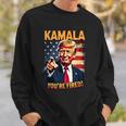 Kamala Du Bist Gefeuert Lustiger Präsident Trump Lacht Über Kamala Sweatshirt Geschenke für Ihn