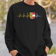 Karnten Flag Heartbeat Austria Coat Of Arms Karntner Flag Sweatshirt Geschenke für Ihn