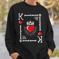 King Of Hearts Card Costume Halloween King Of Hearts Sweatshirt Gifts for Him