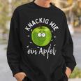 Knackig Wie Ein Apple Nutritionitamin Fruit Apple Saying Sweatshirt Geschenke für Ihn