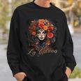 La Catrina Cool Dia De Los Muertos La Catrina Sweatshirt Geschenke für Ihn