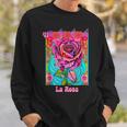 La Rosa The Rose Mexican Bingo Card In A Traditional Game Sweatshirt Gifts for Him